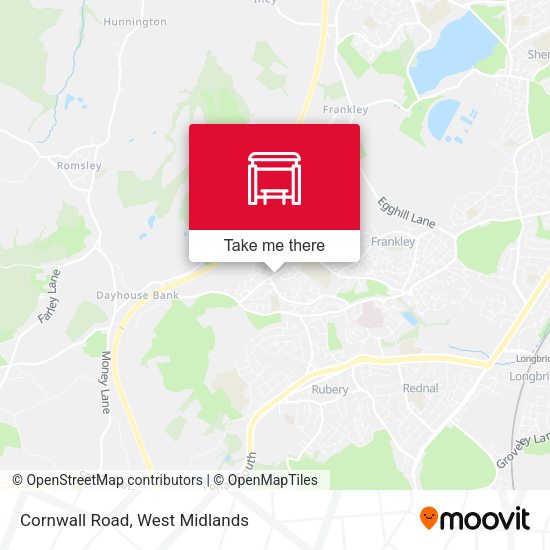 Cornwall Road map