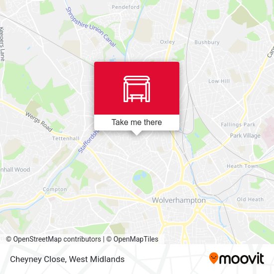 Cheyney Close map