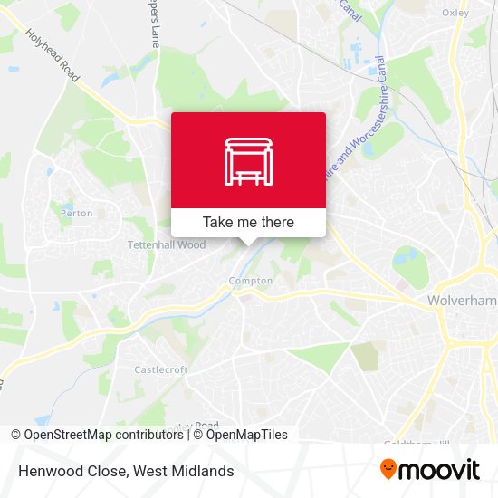 Henwood Close map