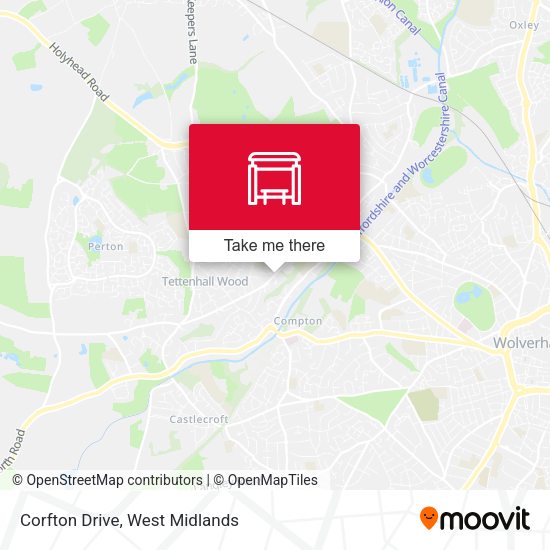 Corfton Drive map