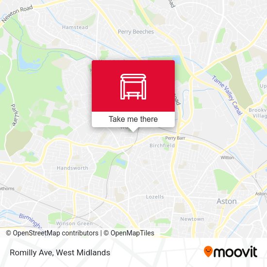 Romilly Ave map