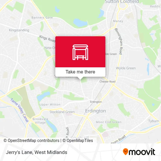 Jerry's Lane map