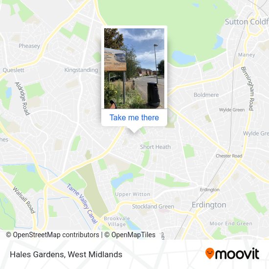 Hales Gardens map