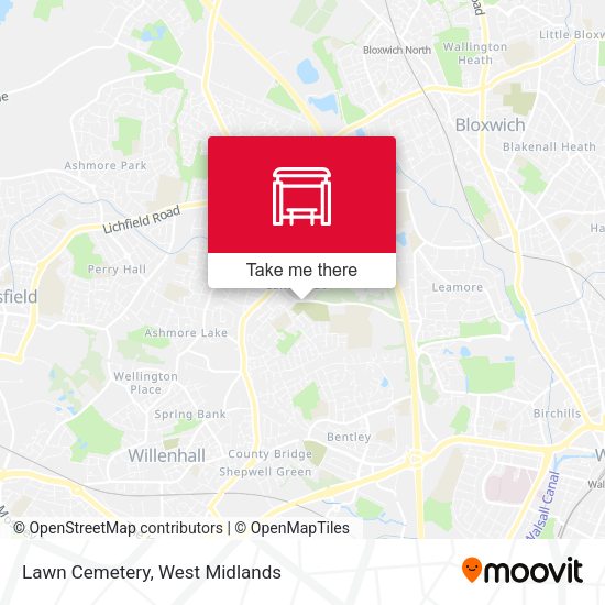 Lawn Cemetery map