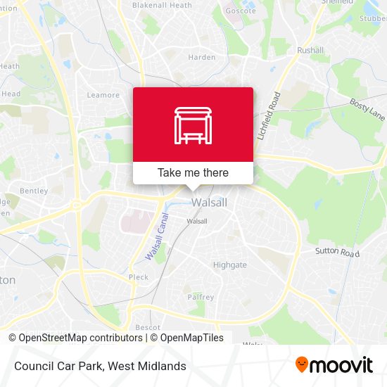 Council Car Park map