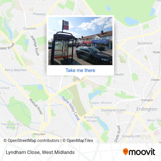 Lyndham Close map