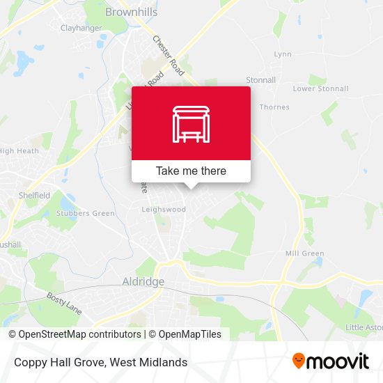 Coppy Hall Grove map