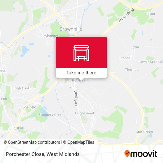 Porchester Close map