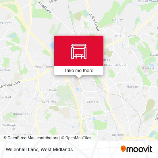 Willenhall Lane map