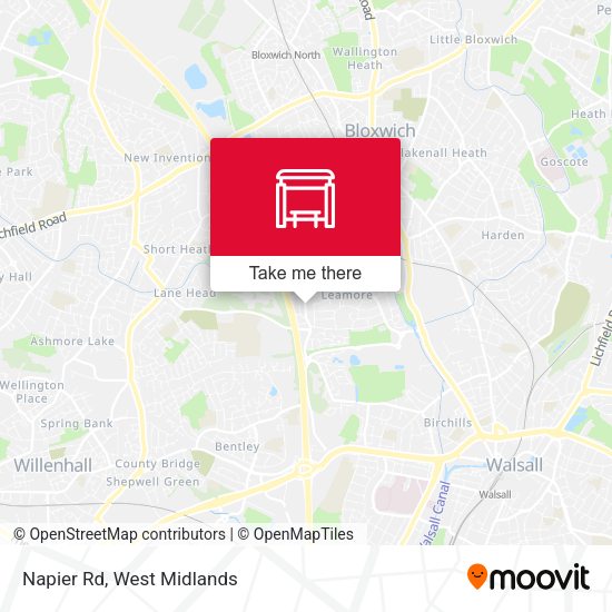 Napier Rd map