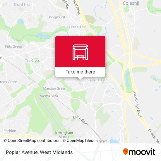 Poplar Avenue map