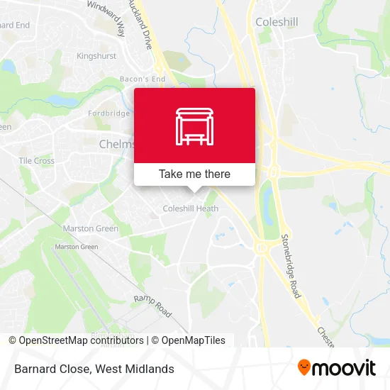 Barnard Close map