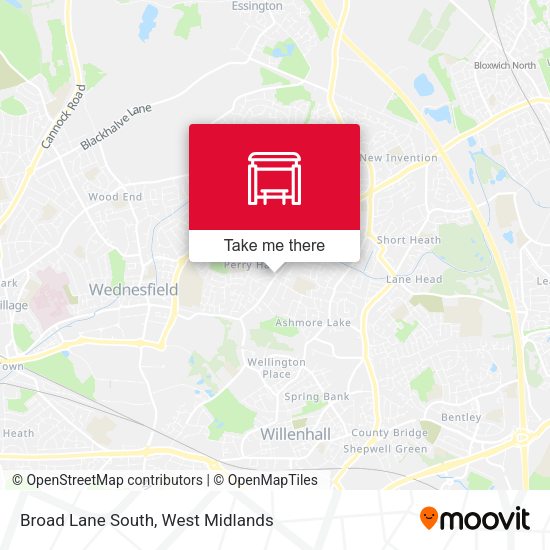 Broad Lane South map