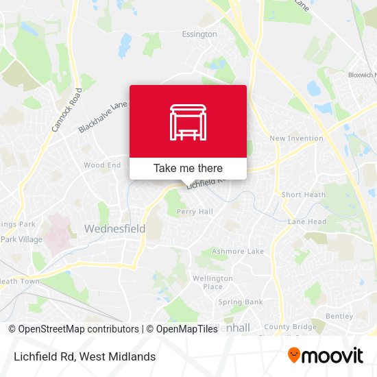 Lichfield Rd map