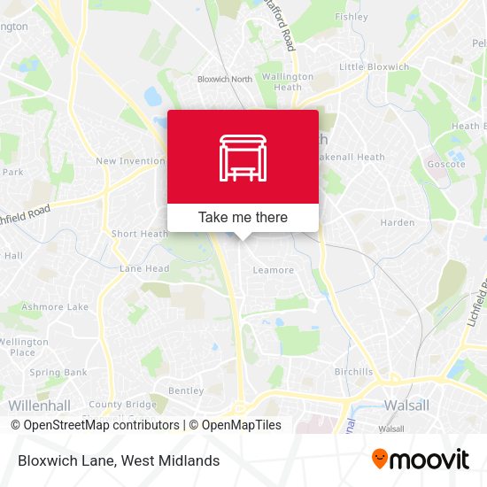 Bloxwich Lane map
