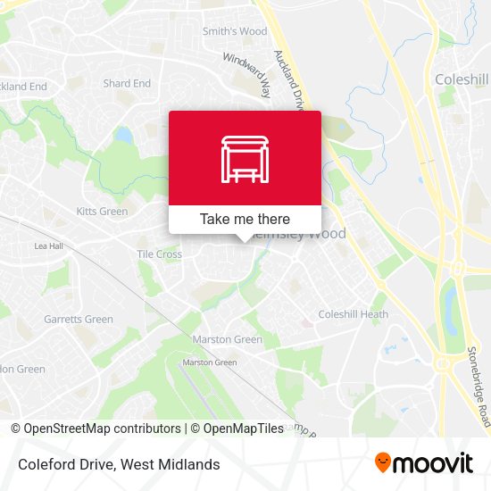 Coleford Drive map