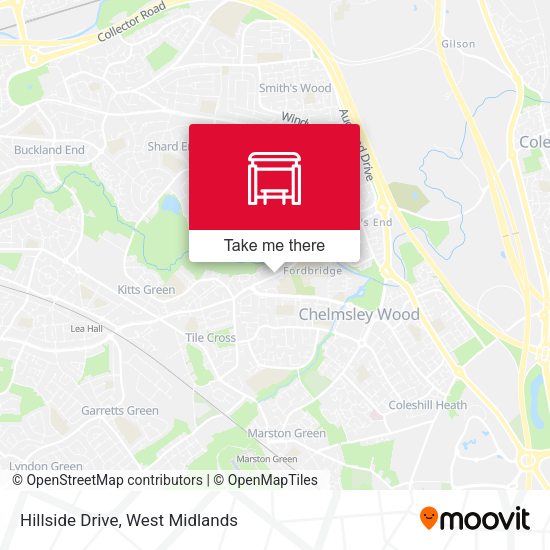 Hillside Drive map