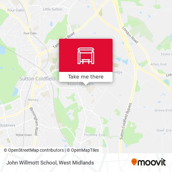 John Willmott School map