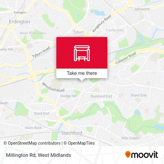 Millington Rd map