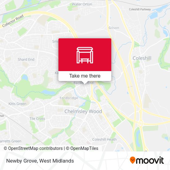 Newby Grove map