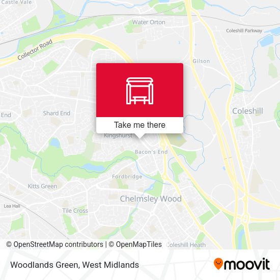 Woodlands Green map