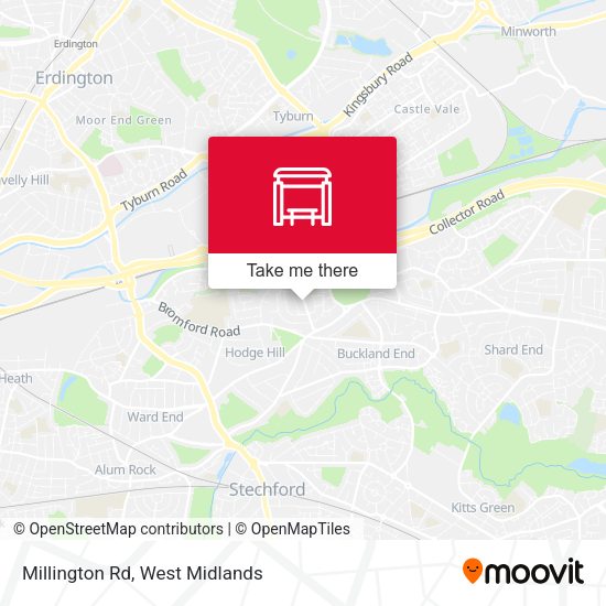 Millington Rd map