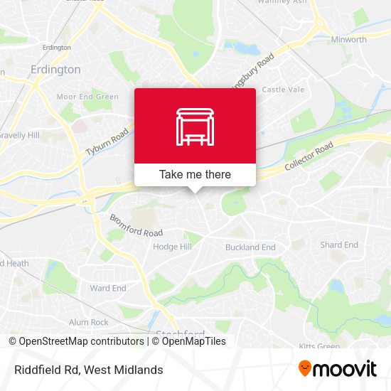Riddfield Rd map