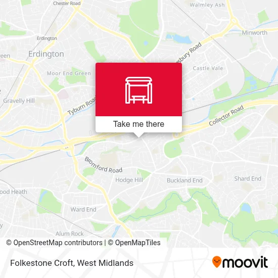 Folkestone Croft map