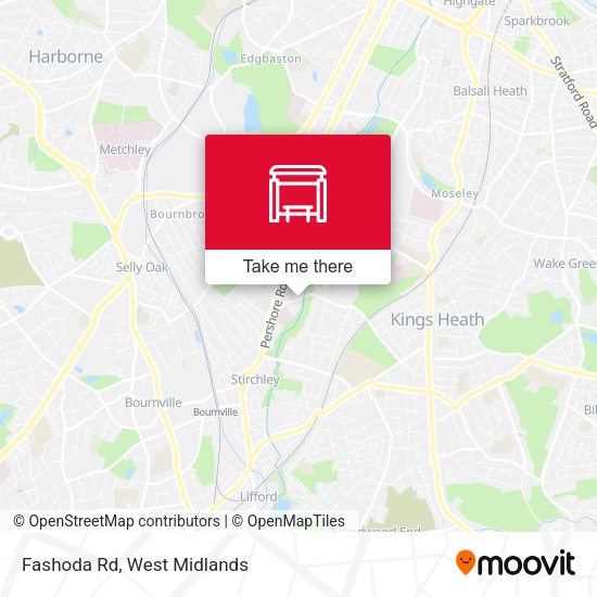 Fashoda Rd map