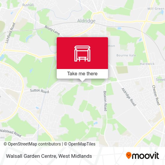 Walsall Garden Centre map