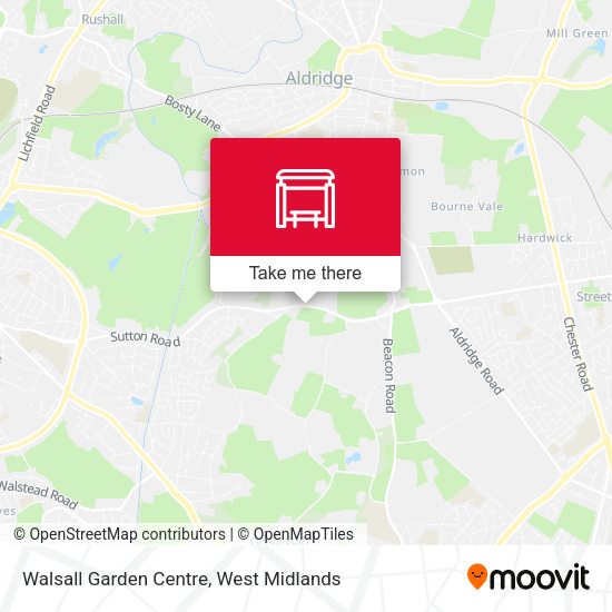 Walsall Garden Centre map