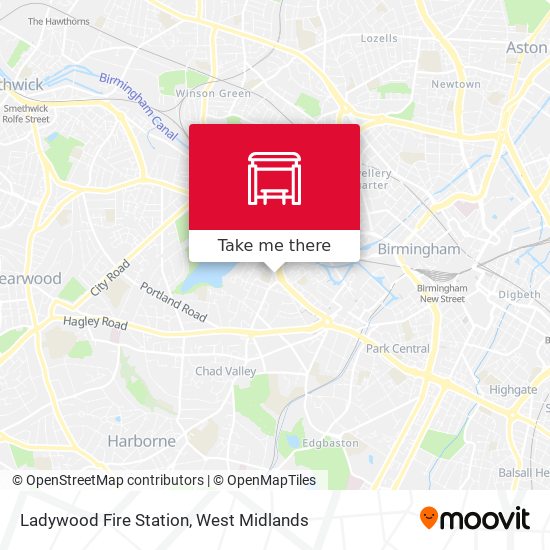 Ladywood Fire Station map