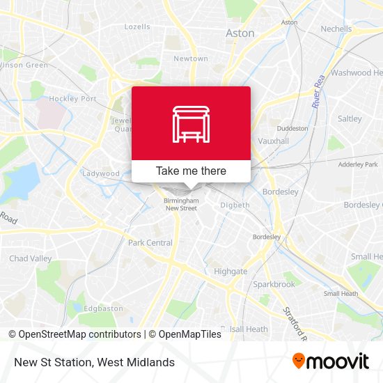 New St Station map