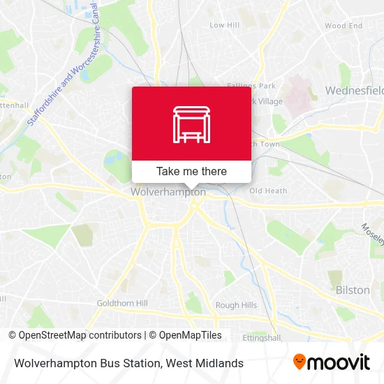Wolverhampton Bus Station map