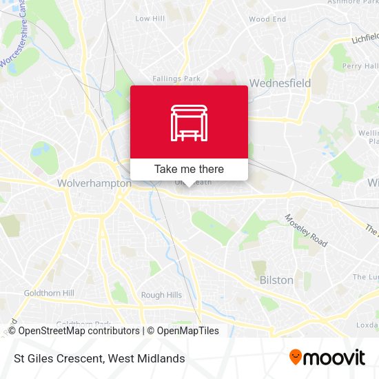 St Giles Crescent map