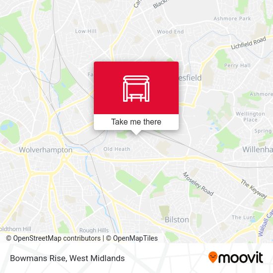 Bowmans Rise map