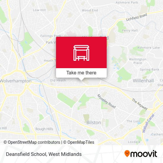 Deansfield School map