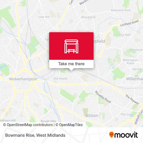 Bowmans Rise map