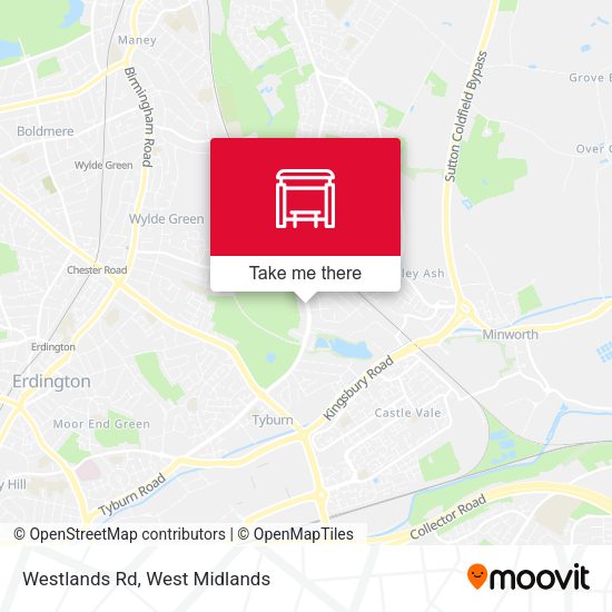 Westlands Rd map