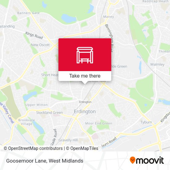 Goosemoor Lane map