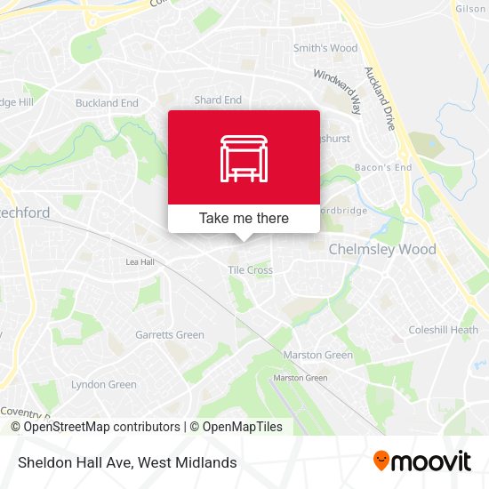Sheldon Hall Ave map