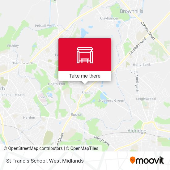 St Francis School map
