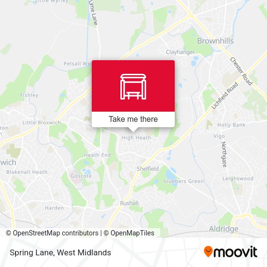 Spring Lane map