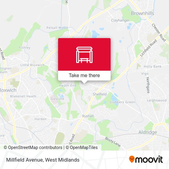 Millfield Avenue map