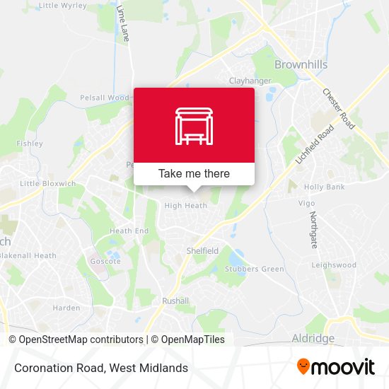 Coronation Road map