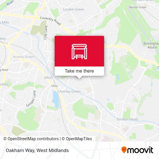 Oakham Way map