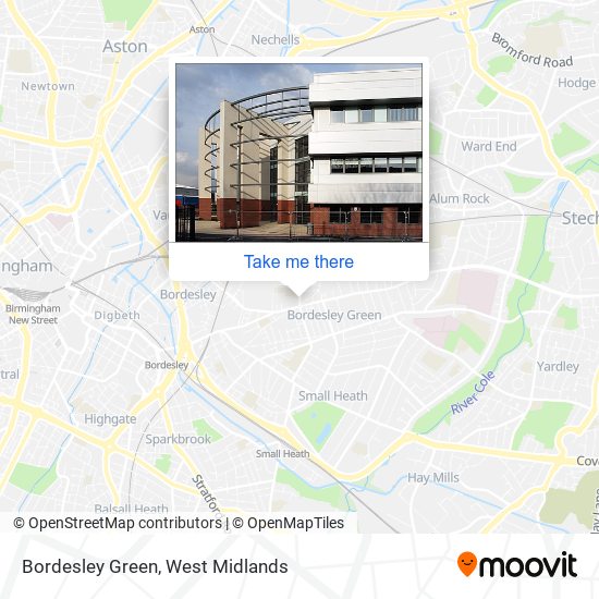 Bordesley Green map