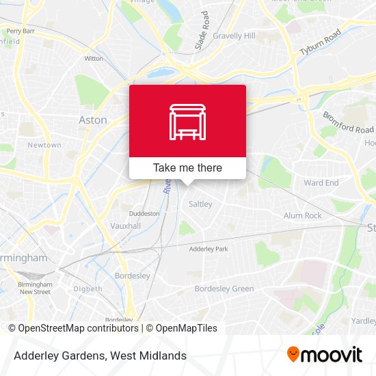 Adderley Gardens map