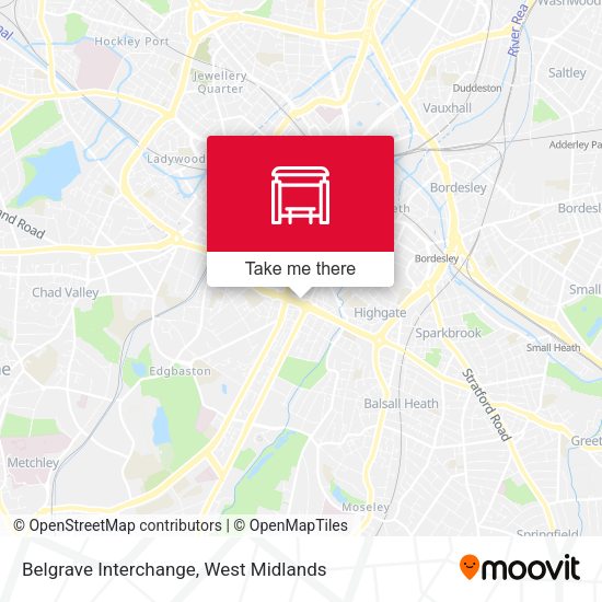 Belgrave Interchange map