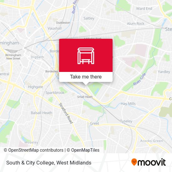 South & City College map